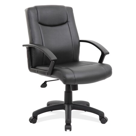 Officesource Advantage Collection Executive Mid Back with Black Frame 1206VBK